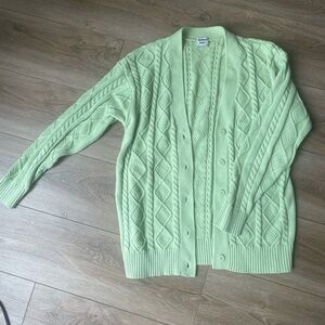 Sunday best oversized cable knit cardigan sweater size 2XS